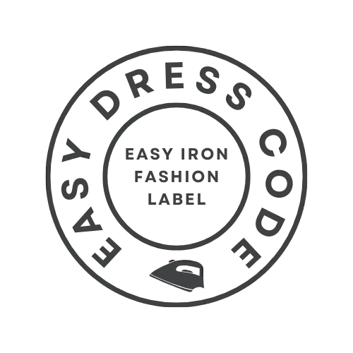 label easy dress code, label easy iron, repassage facile, vêtements de mode faciles à repasser